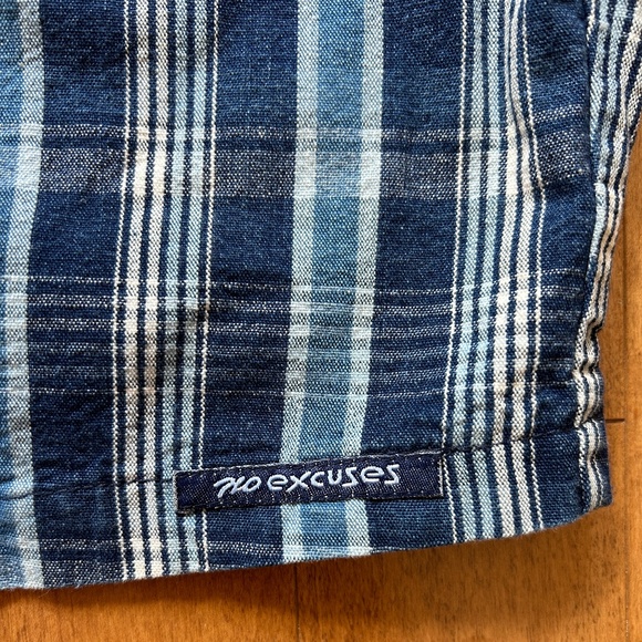 No Excuses Plaid Denim Zip Up Sleeveless Top - Picture 8 of 8